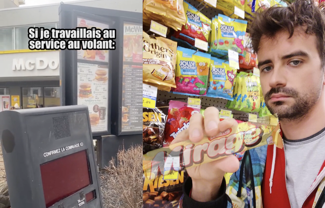 Jean-Michel Martel parodie la commande à l’auto chez McDonald’s