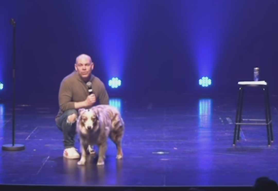 Le chien de Maxim Martin mystifie son public en plein spectacle