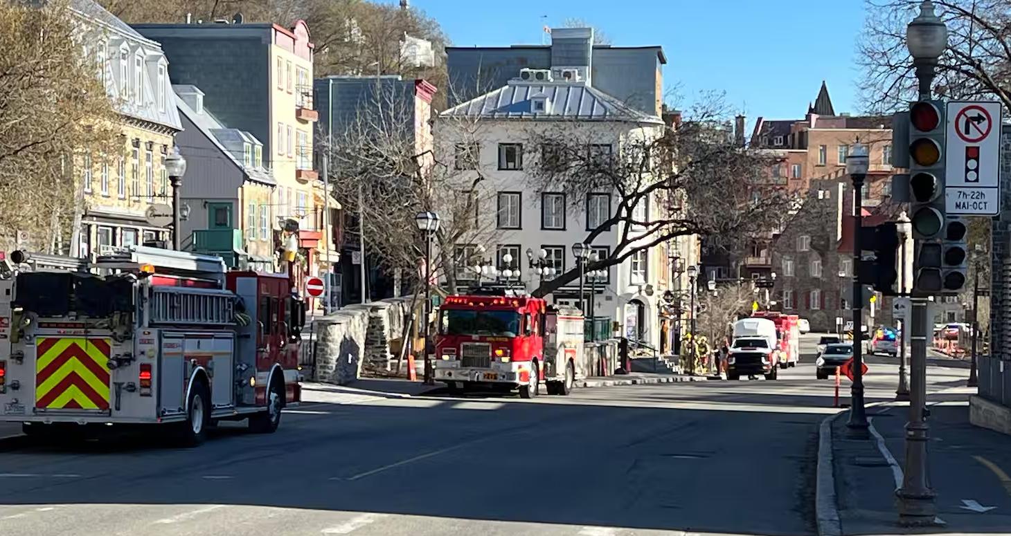 Incendie au théâtre Petit Champlain