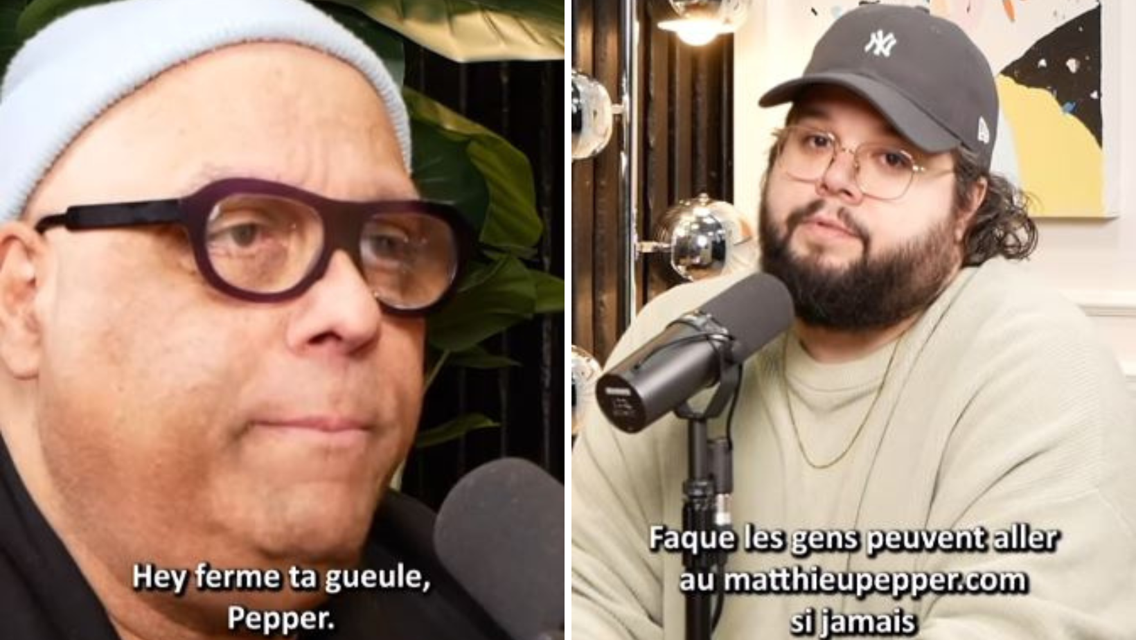 « Hey ferme ta gue*** Pepper! » -Josélito Michaud