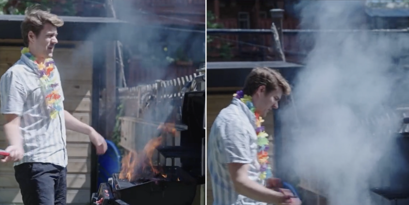Julien Lacroix partage une nouvelle vidéo hilarante au barbecue!