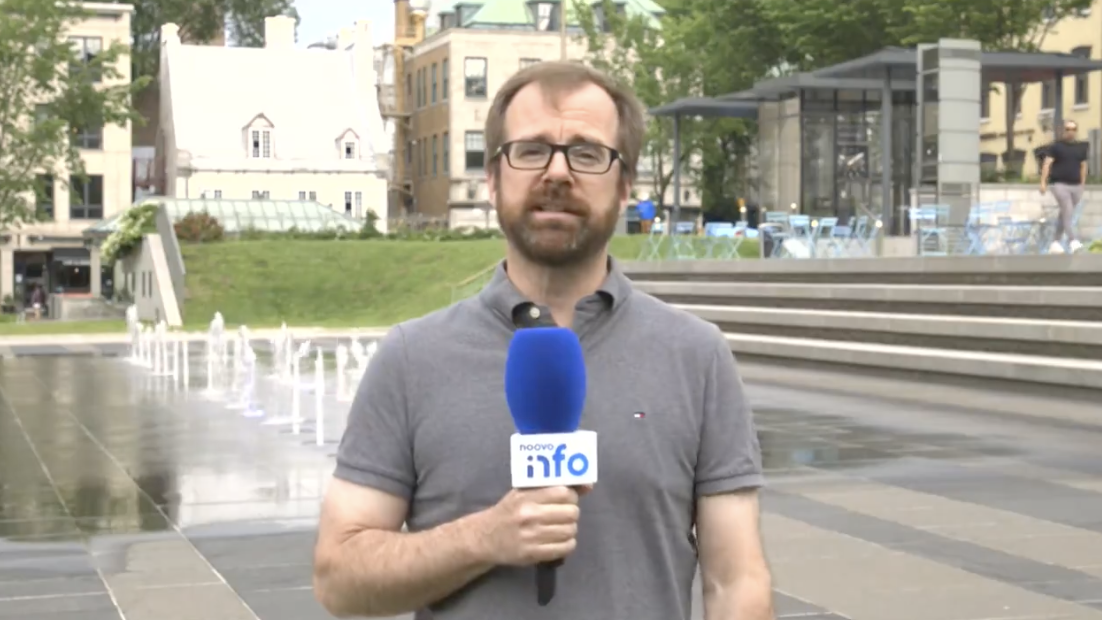 Un journaliste de Noovo donne de drôles de conseils pour rester au frais