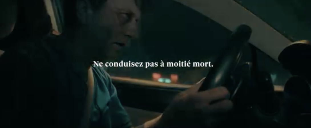 Fatigue au volant: excellente publicité de la SAAQ