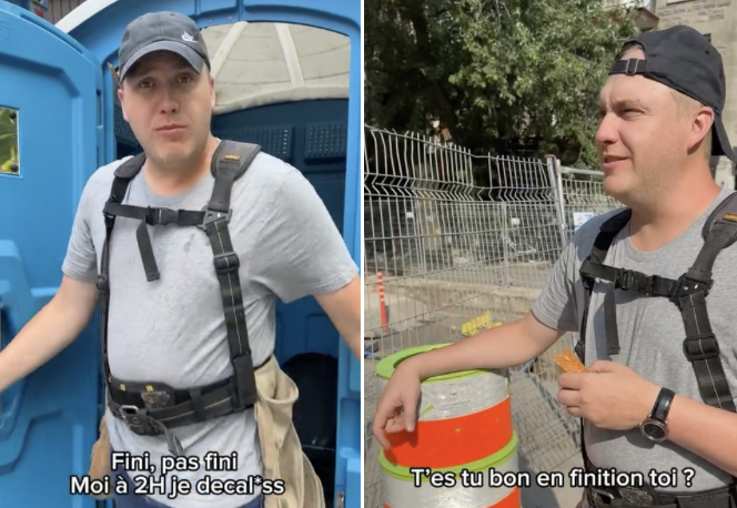Alex Lapointe parodie une nouvelle fois les travailleurs de la construction
