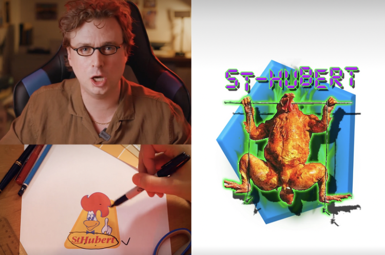 Arnaud Soly améliore le logo de St-Hubert de manière hilarante