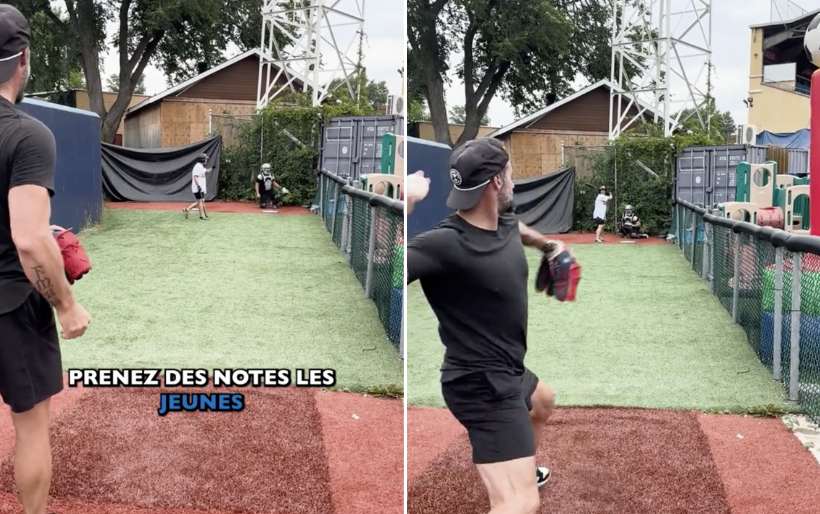 Maxim Martin vit un rêve avec le joueur de baseball Éric Gagné