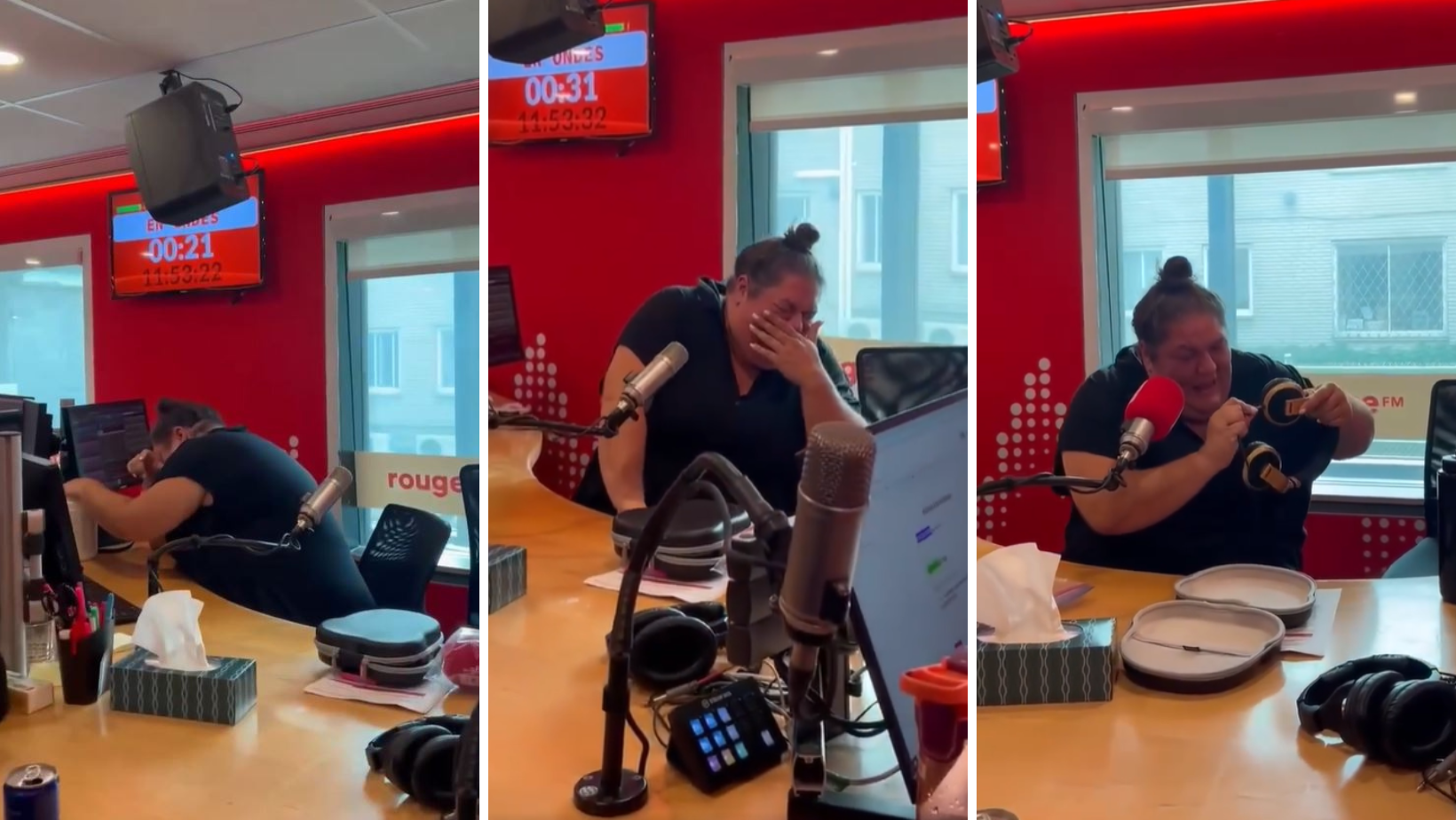 Fou rire spectaculaire de Christine Morency en direct à la radio